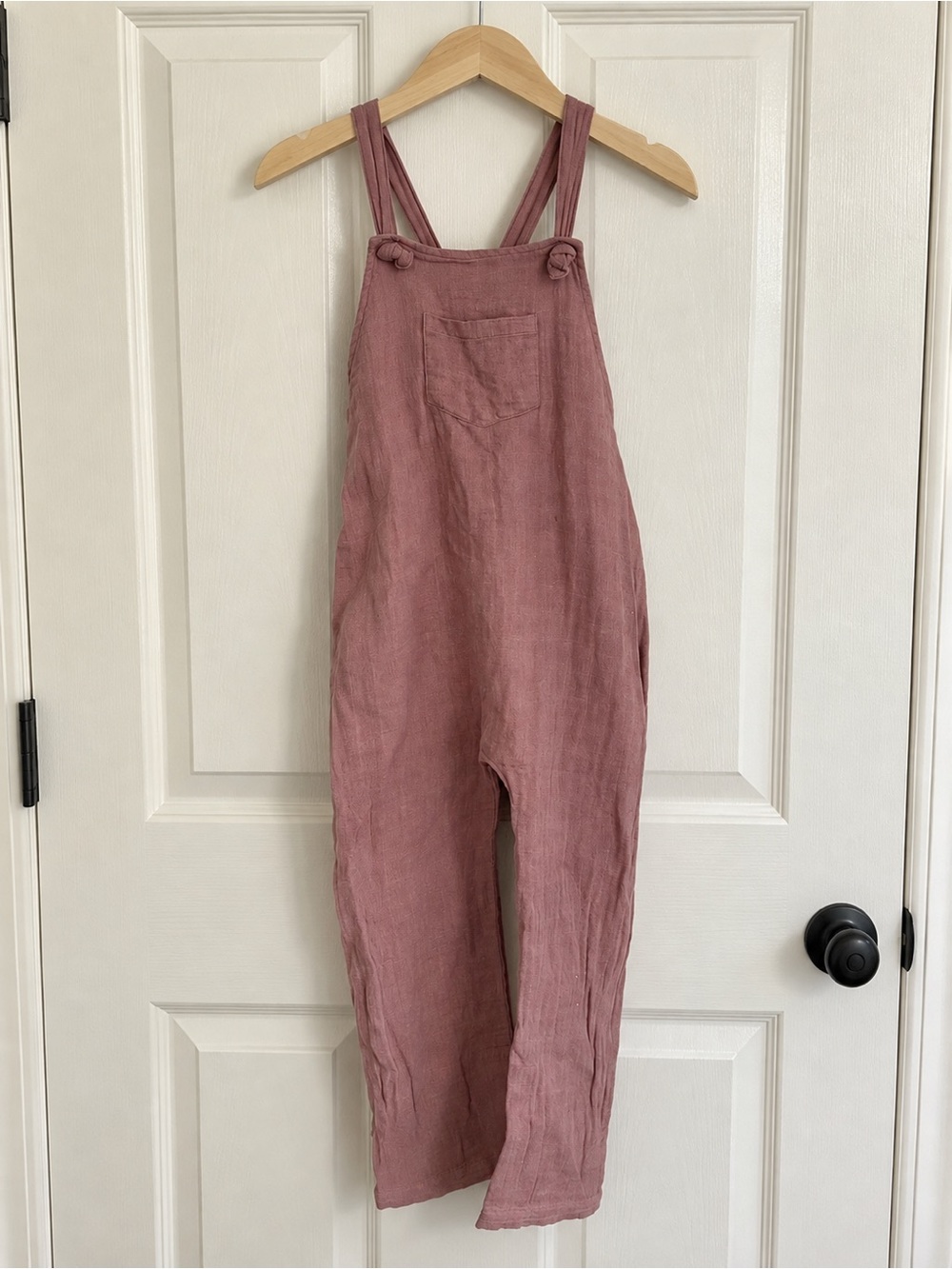 Jamie Kay Organic Cotton Mauve Purple Overalls Jumpsuit 6Y